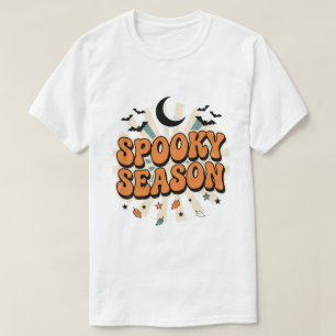 Gruselige Retro-Halloween-Typografiegestaltung T-Shirt