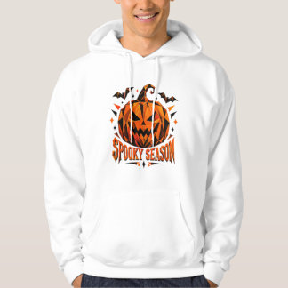 Gruselige Saison Geometrisches Kürbis T-Shirt Hoodie