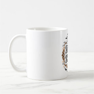 Gruselige Saison gothic Halloween-Typografie Kaffeetasse