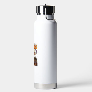 Gruselige Saison Halloween Geist Kürbis Schwarze K Trinkflasche