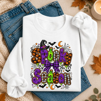 Gruselige Saison Halloween-Typografie Sweatshirt