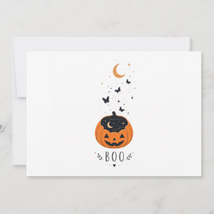 Gruselige Saison Kürbis Halloween Design Einladung