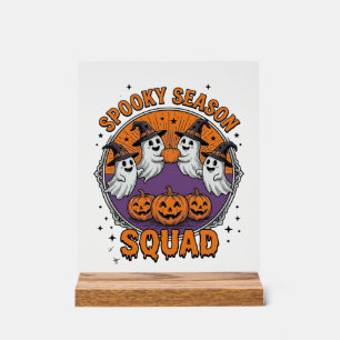 Gruselige Saison-Mannschaft Süßer Geist Halloween- Acrylschild