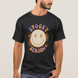 Gruselige Saison Niedlich Glücklich Gesicht Hallo T-Shirt