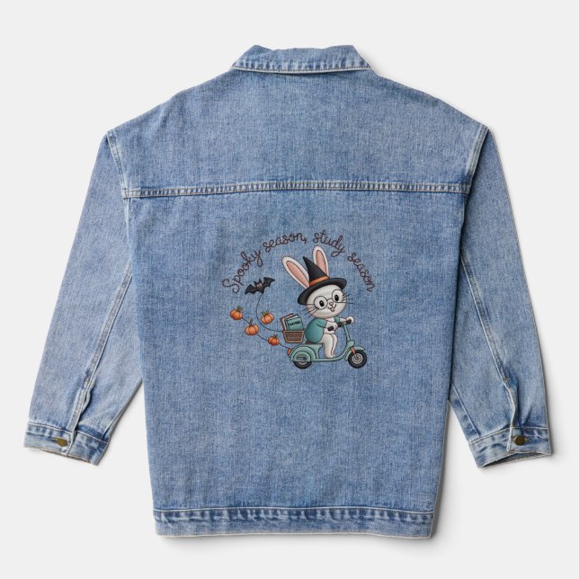 Gruselige Saison Studiensaison Krankenschwester-Ha Jeansjacke (Rückseite)