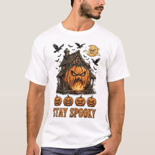 Gruselige Saison Süße Geister-Kürbis-Halloween-Shi T-Shirt