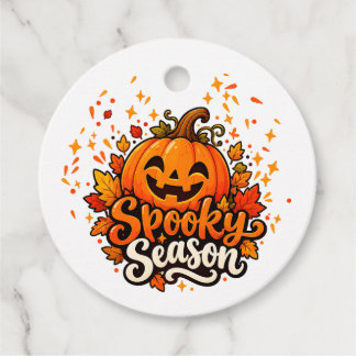 Gruselige Saison Süße Kürbis Halloween Geschenkkar Geschenkanhänger