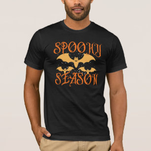 Gruselige Saison Vintage-Fledermäuse Halloween T-S T-Shirt