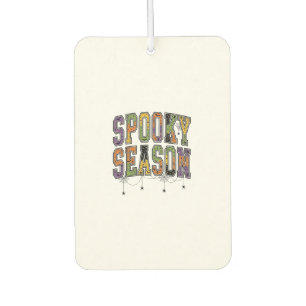Gruselige Saison Vintage Halloween-Schrifttypograf Autolufterfrischer