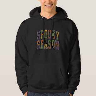 Gruselige Saison Vintage Halloween-Schrifttypograf Hoodie
