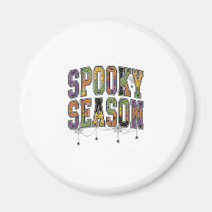 Gruselige Saison Vintage Halloween-Schrifttypograf Magnet