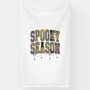 Gruselige Saison Vintage Halloween-Typografie-Desi Banner