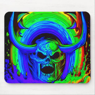 Gruselige Schädelkunst Mousepad
