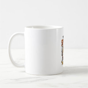 Gruselige schwarze Katze Pun Halloween Vintage Gra Kaffeetasse