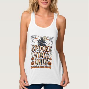 Gruselige Schwingungen Nur Vintage-Halloween-Shirt Tank Top