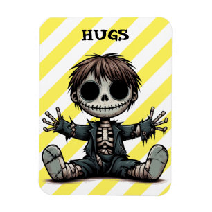 gruselige Skelettjunge, die Cartoon-Kunst schenkt Magnet