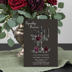 Gruselige Soiree Gothic Halloween Dinnerparty Einladung
