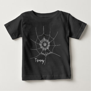Gruselige Spinne im Spinnennetz Baby T-shirt