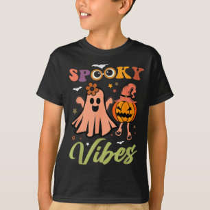 Gruselige Stimmung Geist und Kürbis Halloween Lust T-Shirt