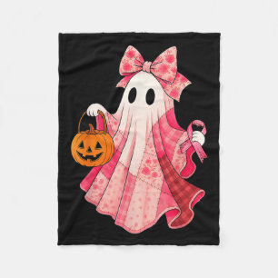 Gruselige Stimmung Rosa Geist Preppy Halloween Fra Fleecedecke