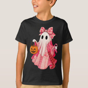 Gruselige Stimmung Rosa Geist Vorbereitet Hallowee T-Shirt