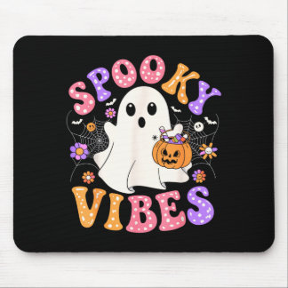 Gruselige Stimmung süßer Geist Jack O Lantern Retr Mousepad