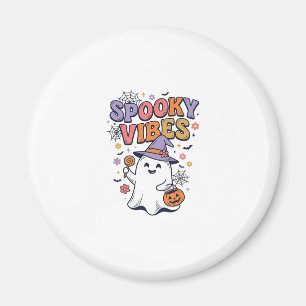 Gruselige Stimmung Süßer Geist Vintage Halloween-D Magnet