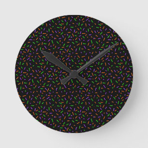 Gruselige Streusel Runde Wanduhr