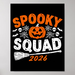 Gruselige Truppe 2026 passende Halloween-Familie Poster