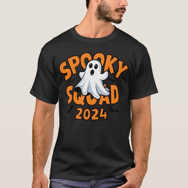 gruselige Truppe Halloween 2024 Familie T-Shirt (Vorderseite)