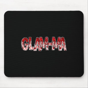 Gruselige unheimliche Oma Glam-ma Halloween-Kostüm Mousepad