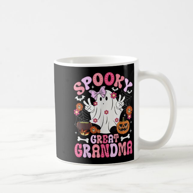 Gruselige Urgroßmutter Halloween Urgroßmutter G Kaffeetasse (Rechts)
