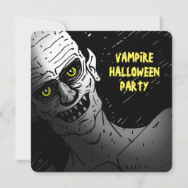 Gruselige Vampir-Halloween-Party-Einladung Einladung
