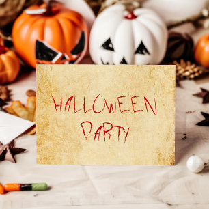 Gruselige Vintage-Halloween-Party Einladung