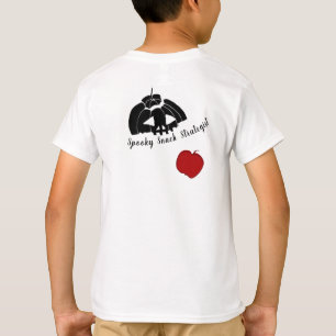 Gruselige warme schwarze Silhouette Hexe & Kürbis T-Shirt