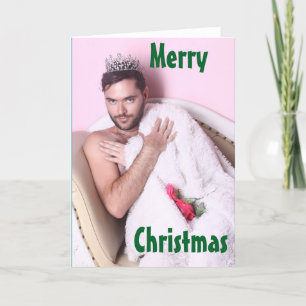 Gruselige Weihnachtskarte Feiertagskarte