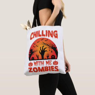 Gruselige Zeit mit mir Zombies Retro Halloween