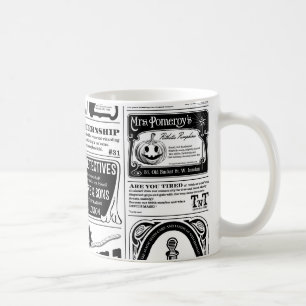 gruselige Zeitung Tasse
