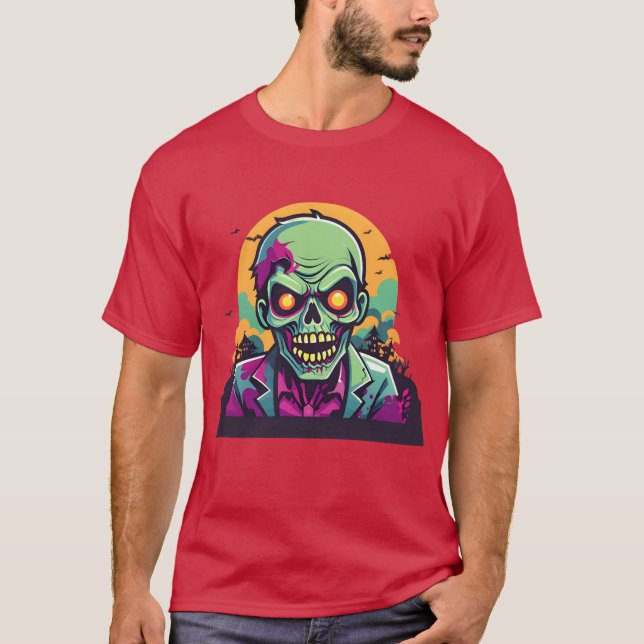 gruselige Zombie-Freunde T-Shirt (Vorderseite)