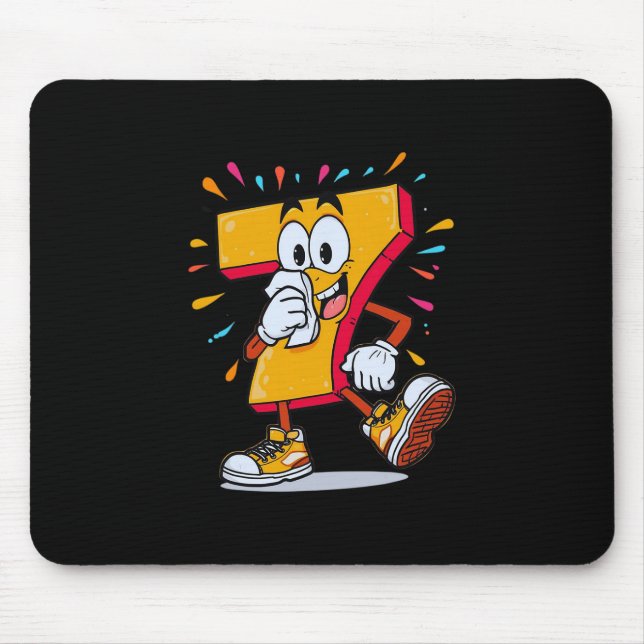 Gruseliger 67 Lustiger Kranker Sieben Meme Hallowe Mousepad (Vorne)