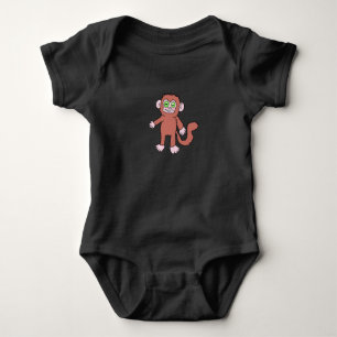 Gruseliger Affe Baby Oberteil Strampler