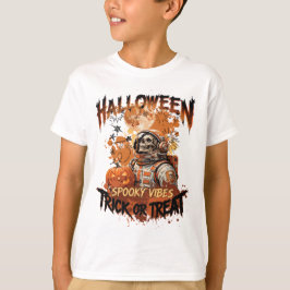Gruseliger Astronaut-Halloween-Shirt für Kinder T-Shirt