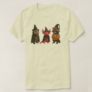 Gruseliger Axolotl Waschbär Opossum   Halloween Cr T-Shirt
