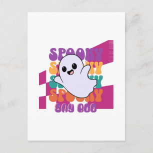 Gruseliger Boo Postkarte