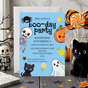 Gruseliger Boo-Tag Geburtstag Halloween-Party Einladung