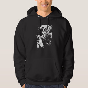 Gruseliger Böser Horror Clown mit einer Axt Hallow Hoodie