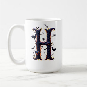 Gruseliger Buchstabe H Männer Kaffeetasse