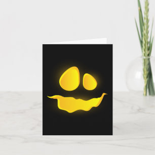 Gruseliger Bumkin-Lächeln Halloween-Saison Karte