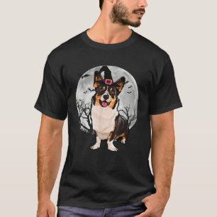 Gruseliger Cardigan Welsh Corgi Hund Hexenhut Hall T-Shirt