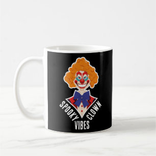 Gruseliger Clown Halloween Retro Zirkus Stimmung Kaffeetasse